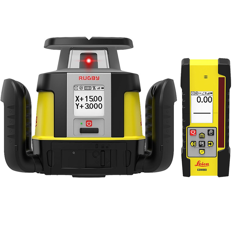 Nivela laser rotativa Leica, tip RUGBY CLA-CTIVE&CLX700, receptor Combo