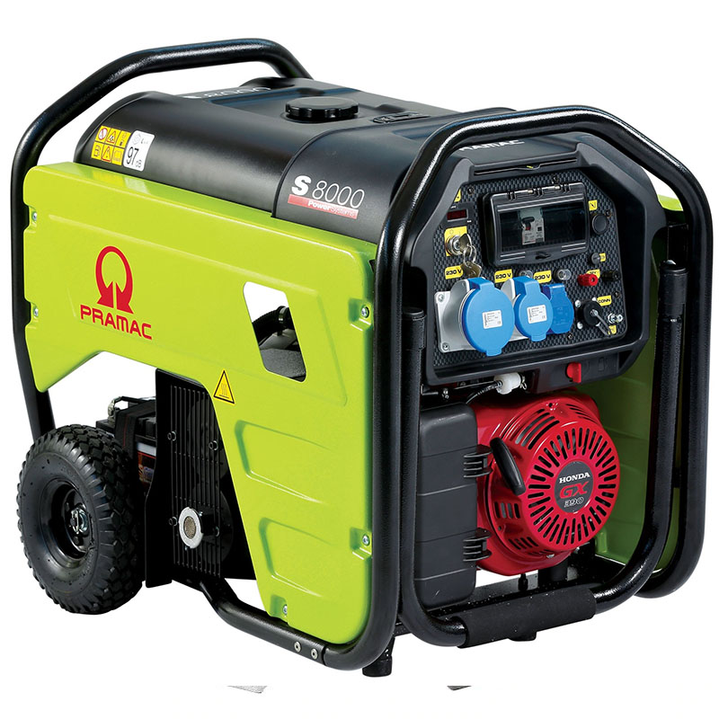 Generator de curent monofazat, pornire electrica, 6.4 kW, tip S8000 + CONN