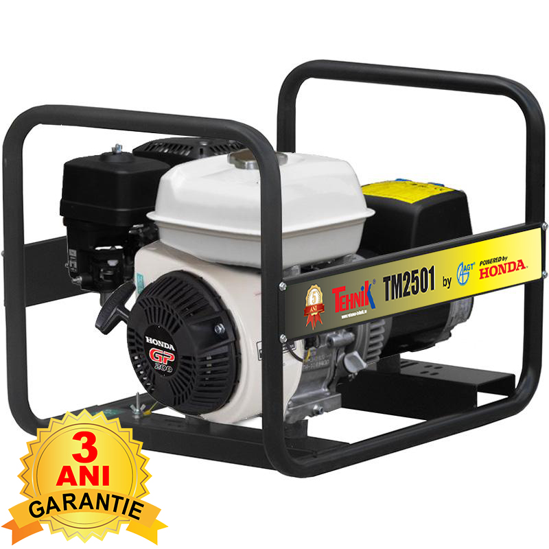 Generator de curent monofazat, 2.2 kW, motor Honda, tip TM 2501 
