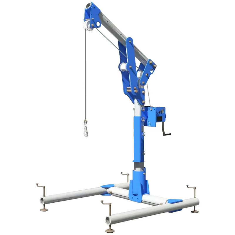 Macara pivotanta de coborare/ridicare TRACTEL Davitrac 18m, max. 500kg, picioare mobile