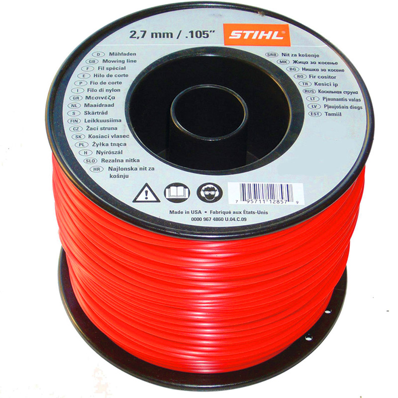 Fir NYLON rotund pentru motocoase, 2.7 mm x 358 m