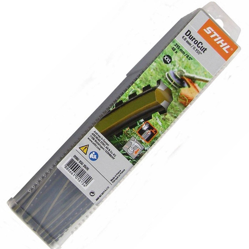 Fir NYLON DUROCUT, zimtat pentru motocoase, 4.0 x 215 mm (XXL), 48 bucati