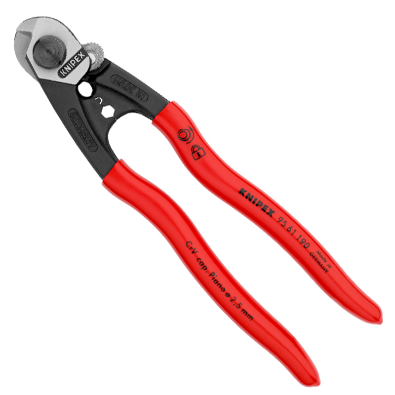 Cleste pentru taiat cabluri si sarma, 10 mm², 190 mm, Knipex