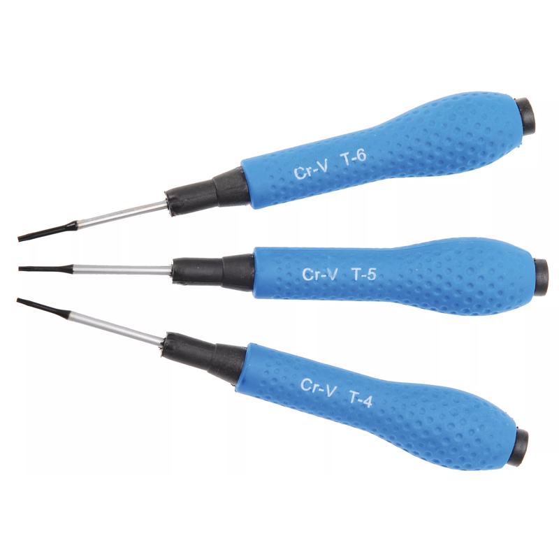 Set 3 surubelnite Torx de precizie, cap magnetizat, 140 mm  