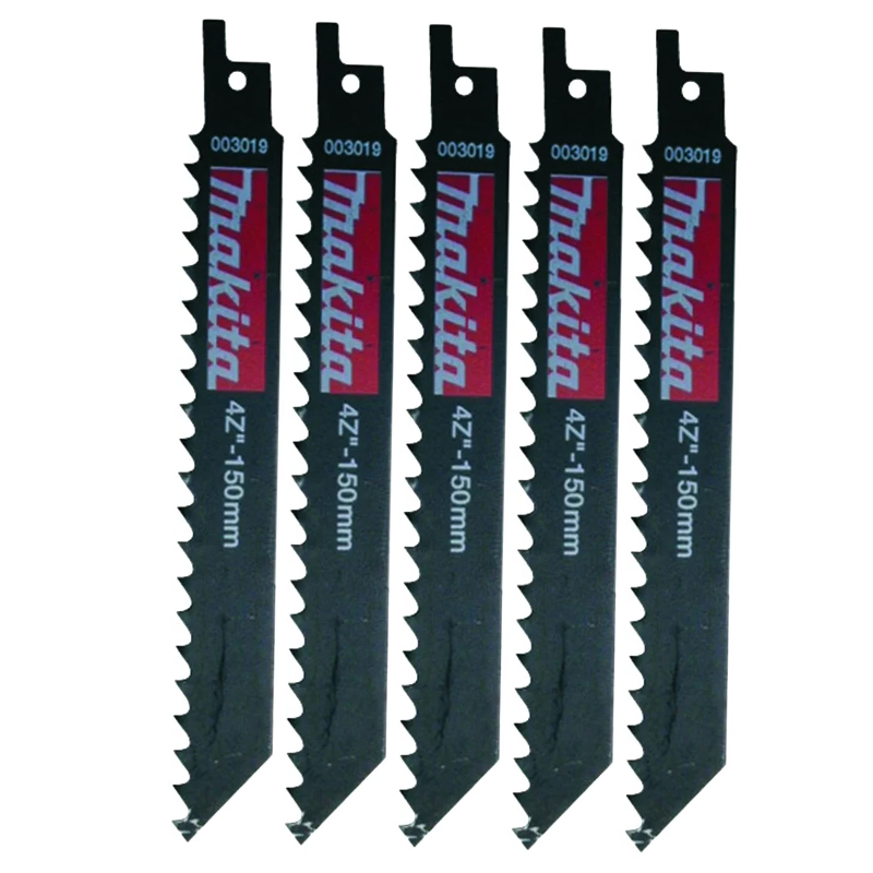 Set 5 panze pentru fierastraie sabie, pentru lemn, 150 mm, Makita P-04999