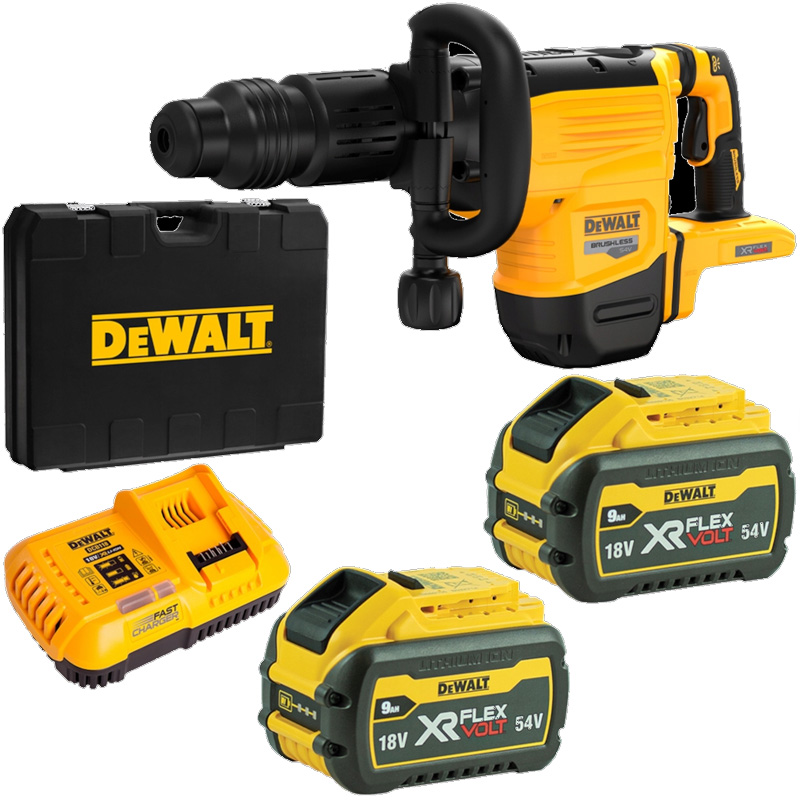 Ciocan rotopercutor/demolator 10 kg SDS-Max cu 2 acumulatori 54V 2x9.0Ah, DeWalt tip DCH892X2-QW