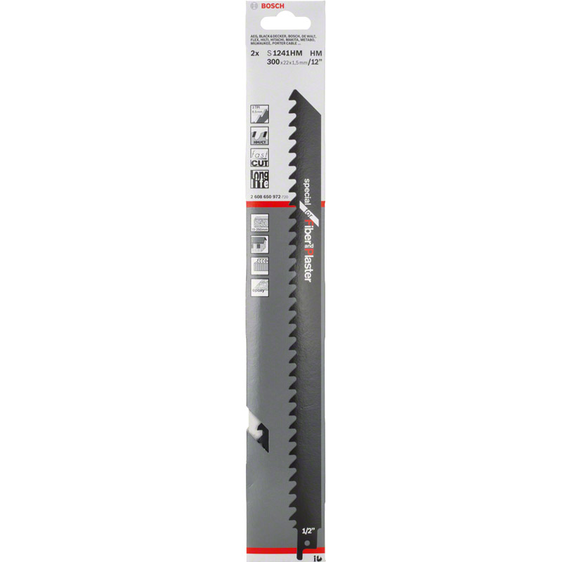 Set 2 panze pentru fierastraie sabie tip S 1241 HM