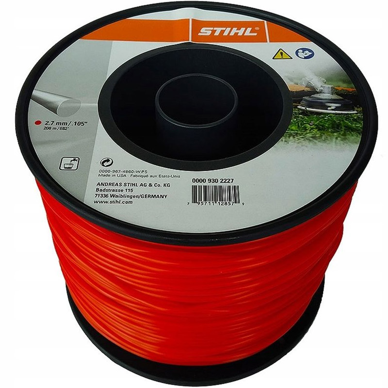 Fir NYLON rotund pentru motocoase, 2.7 mm x 208 m