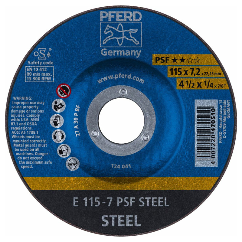 Disc pentru slefuire / polizare metal, 115x22.2x6 mm