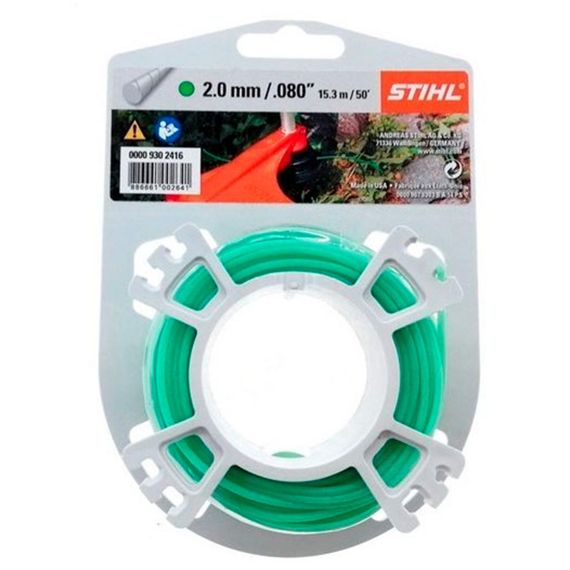 Fir rotund si silentios pentru motocoase, 2.0 mm x 15.3 m (INLOCUIT CU 00009302416)