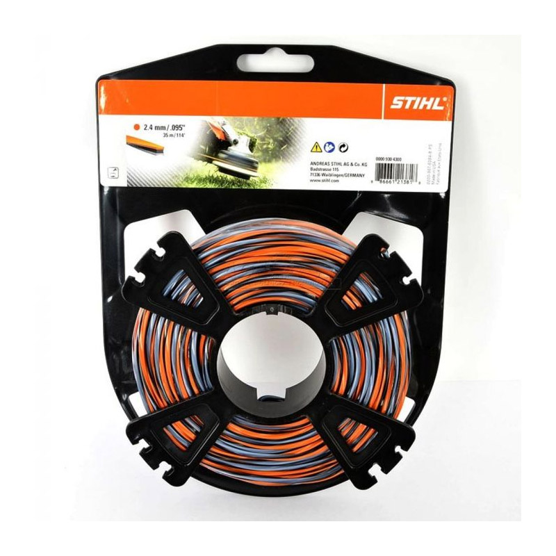 Fir nylon-carbon, rotund, CF3 Pro Stihl, pentru motocoase, 2.4 mm x 35 m