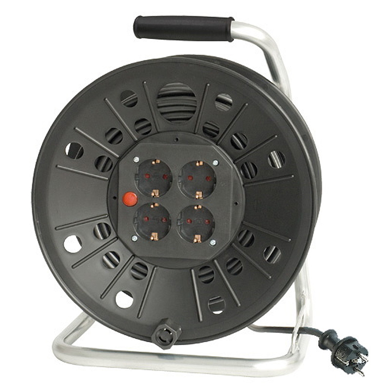 Derulator 4 prize, 3x1.5 / 40m, 3000W, Topelectro