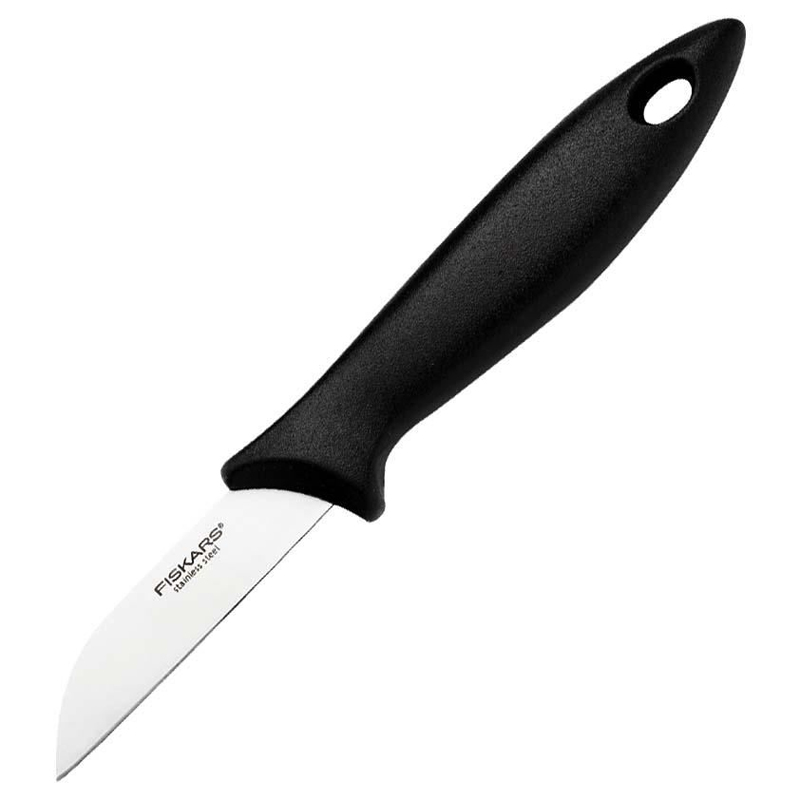 Cutit pentru curatat, Fiskars, Essential, lama inoxidabila, 7 cm