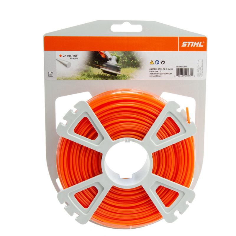 Fir NYLON rotund pentru motocoase, 2.4 mm x 83 m, orange