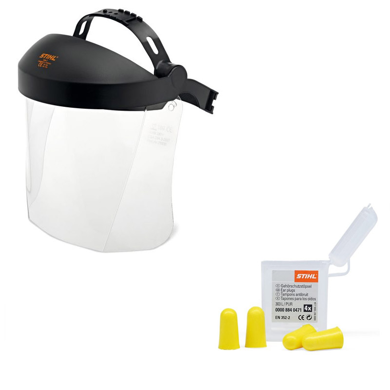 Viziera de protectie fata STIHL FUNCTION GSS PC si dopuri protectie auditiva