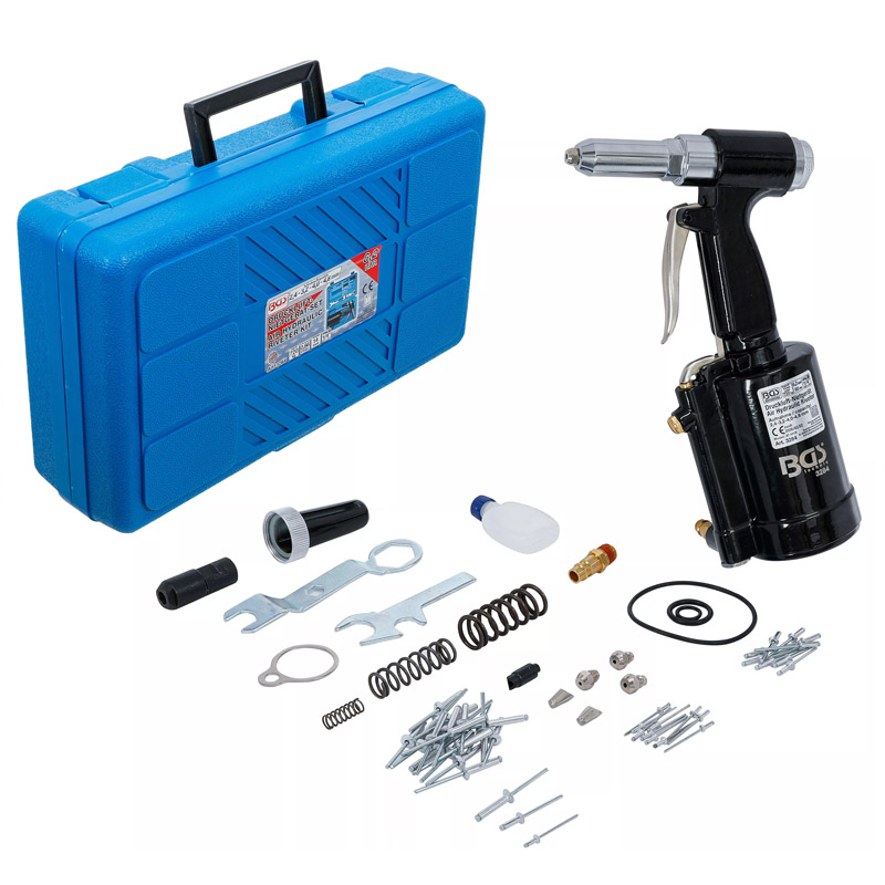 Pistol pneumatic profesional de tras nituri POP BGS, 2.4 - 4.8 mm, 6.2 bar