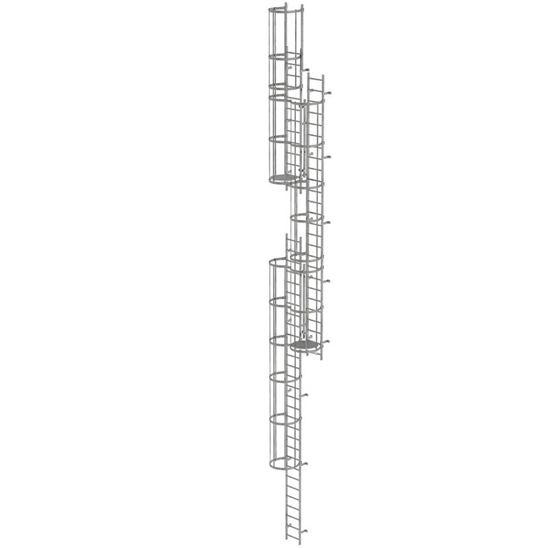 Scara KRAUSE de acces / evacuare / incendiu, aluminiu, 17,64 m