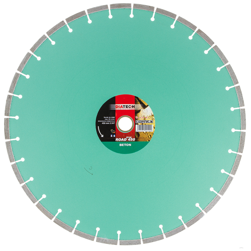 Disc diamantat premium ROAD Beton Star, pentru beton, 450x25.4 mm