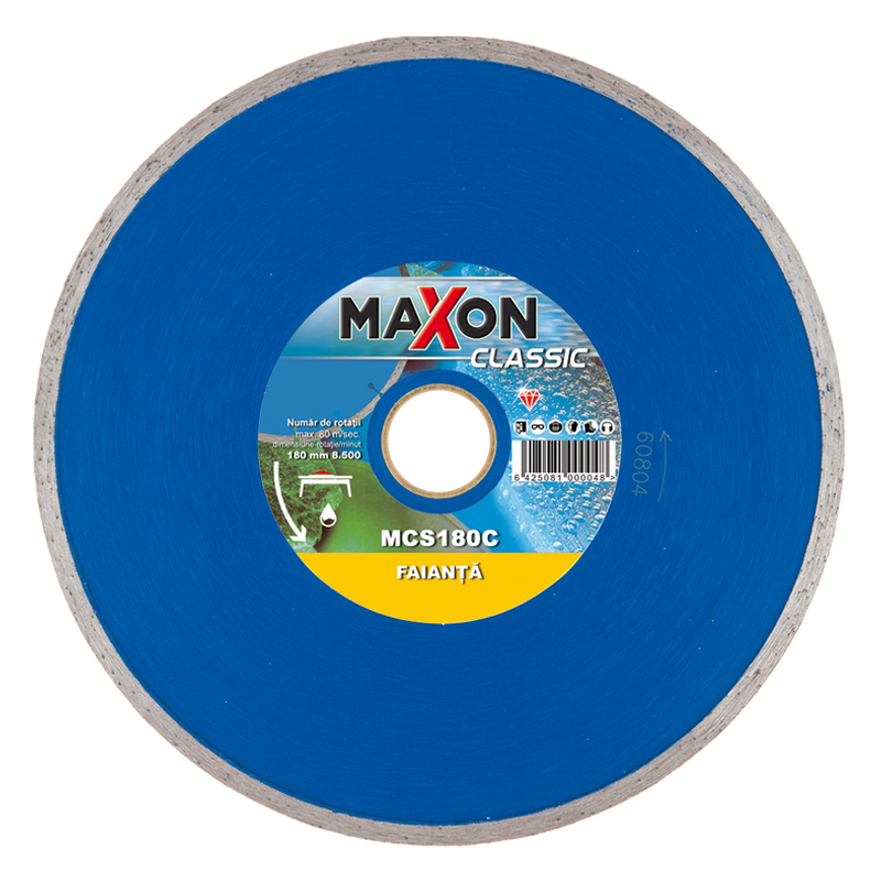 Disc diamantat continuu Maxon pentru faianta, 180x25.4 mm