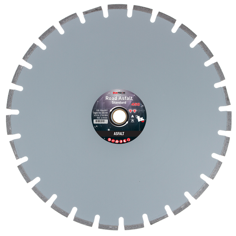 Disc diamantat ROAD ASFALT STANDARD, pentru asfalt/beton, 450x25.4 mm