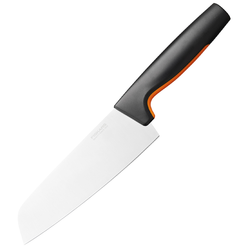 Cutit Santoku, Fiskars, FunctionalForm, lama inoxidabila, 16 cm