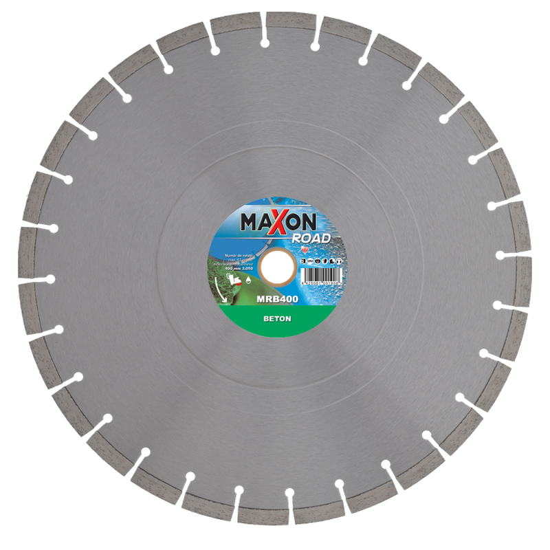 Disc diamantate segmentat pentru beton MAXON ROAD BETON, 400x25,4/30 mm