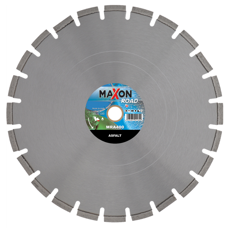 Disc diamantat segmentat pentru asfalt, ROAD ASFALT MAXON, 400x25.4/30 mm