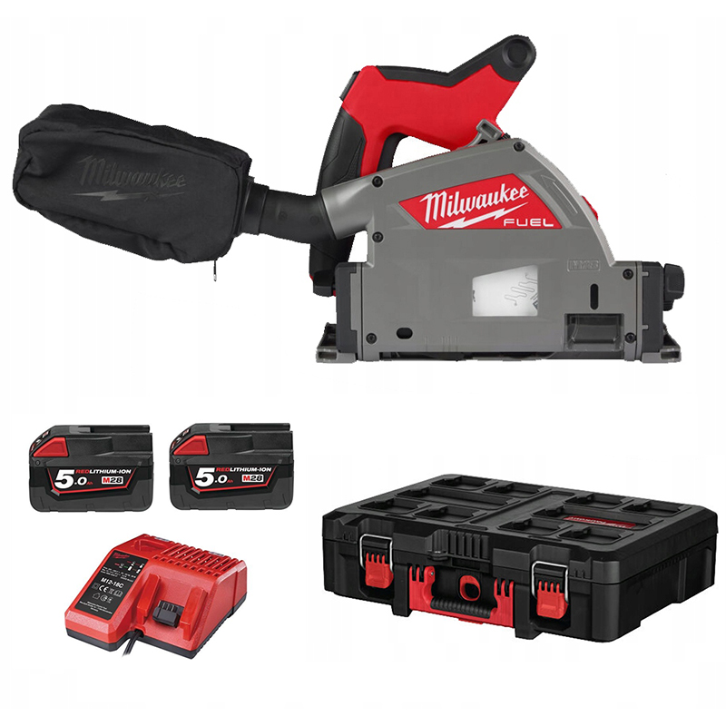 Fierastrau circular cu acumulatori 18V, 2x5.5Ah, FUEL™, 59mm, cutie PACKOUT™ XL TOOLBOX, tip M18FPS55-552P