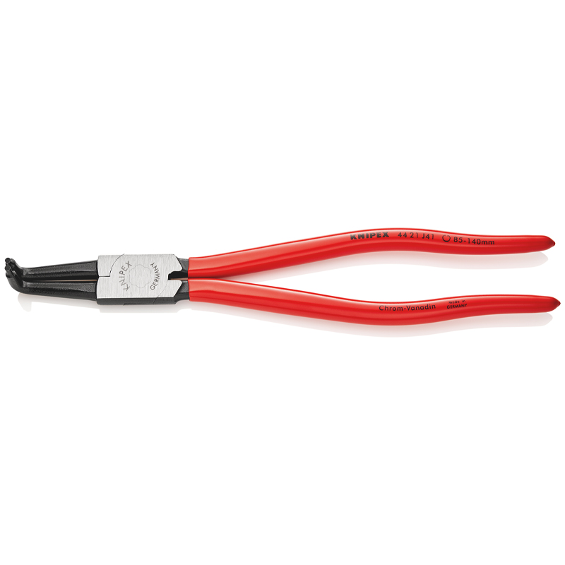Cleste pentru inele de sigurante interioare, curbat 90°, 300 mm, 85 - 140 mm