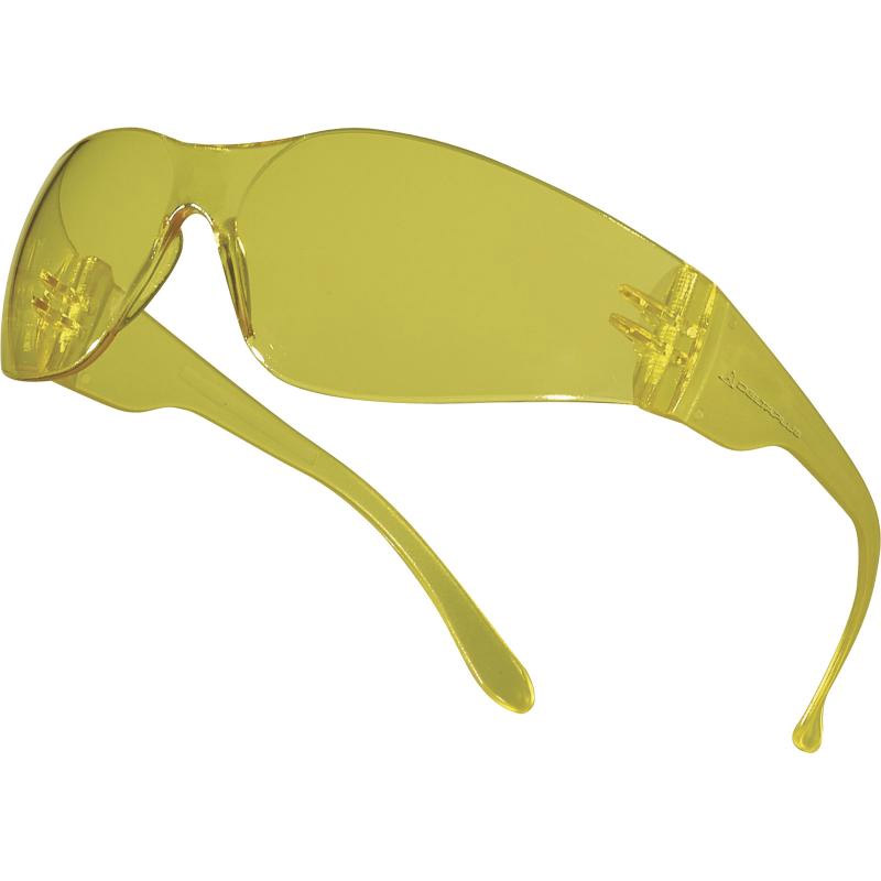 Ochelari de protectie monobloc, galben, din policarbonat tip BRAVA2 YELLOW