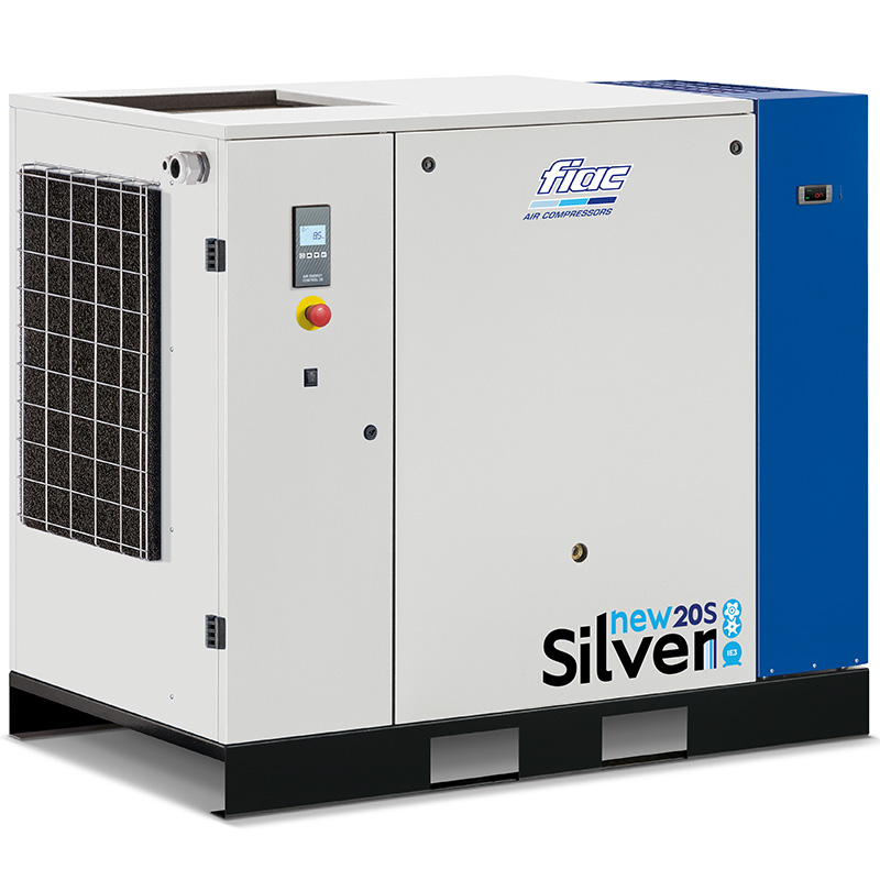 Compresor cu șurub și uscător FIAC NEW SILVER+D 20S | 8 bar, 2450 l/min, 20CP - compresor industrial