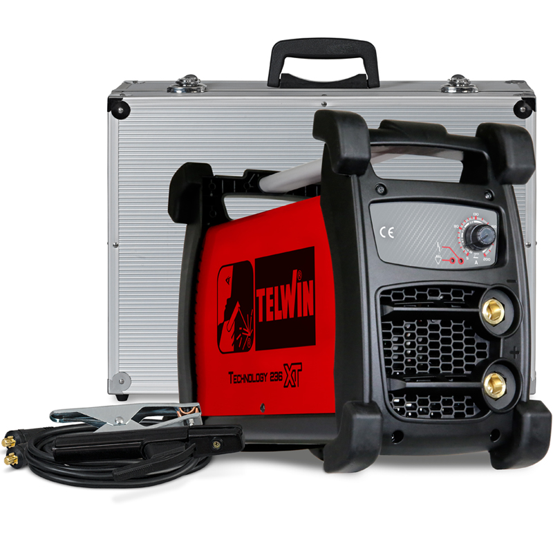 Invertor de sudura Telwin TECHNOLOGY 236XT AL, MMA, 200 A, electrod Ø 4 mm, cu geanta si accesorii, profesional