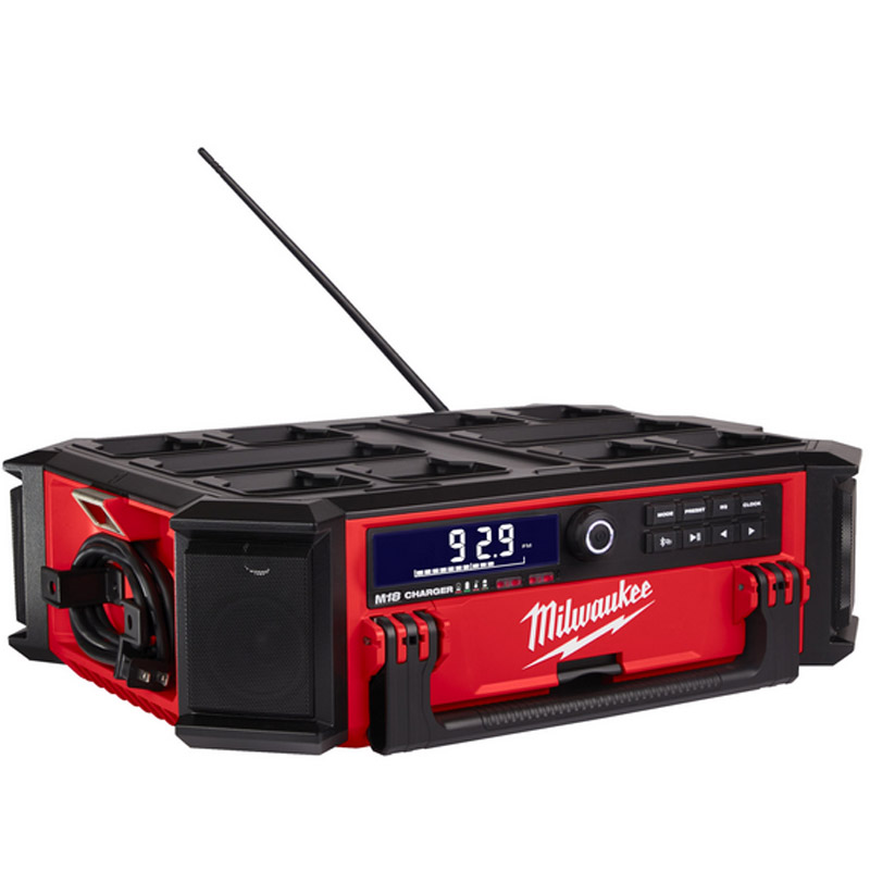 Radio santier cu dubla alimentare 220 V/18V, incarcator incorporat, SOLO, Milwaukee M18 PRCDAB
