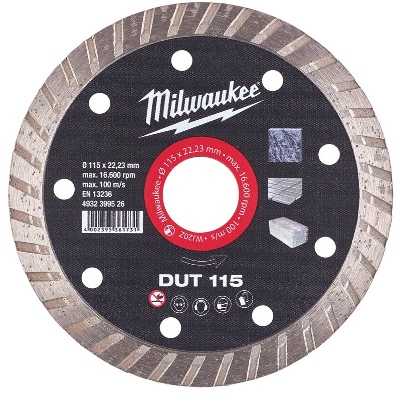 Disc diamantat pentru debitarea materialelor de constructii generale, 125 x 22.2 mm