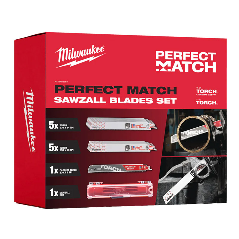 Set 11 panze Heavy Duty TORCH™ cu dinti din carbura pentru lucrari de demolare, pentru fierastraie sabie