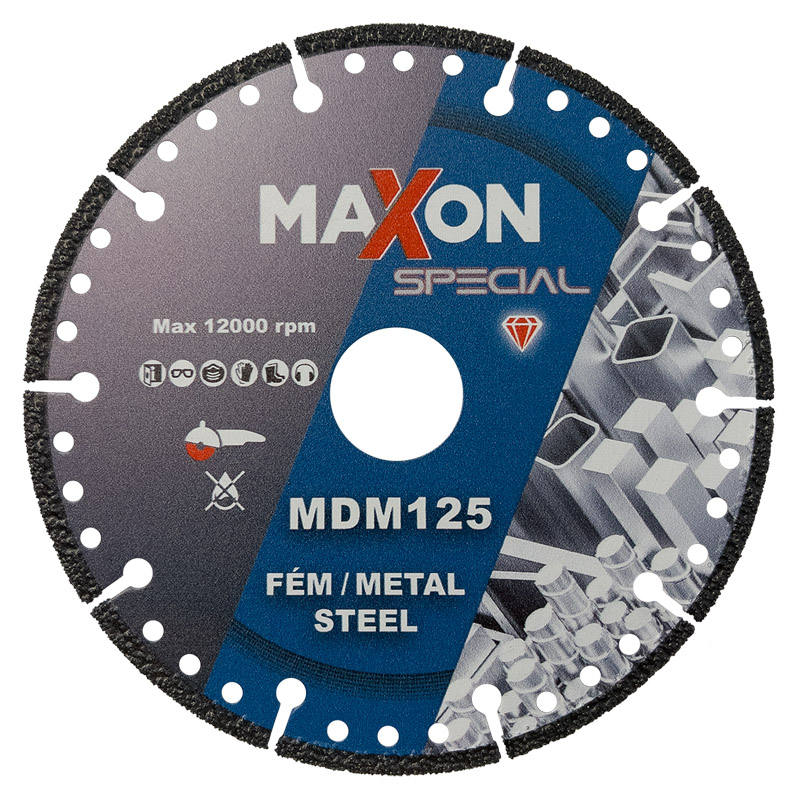 Disc diamantat MAXON pentrru metal, tip MDM125