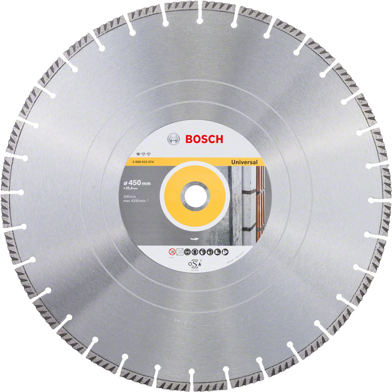 Disc diamantat BOSCH Cutting Blade, Standard Universal 450x25.4 mm