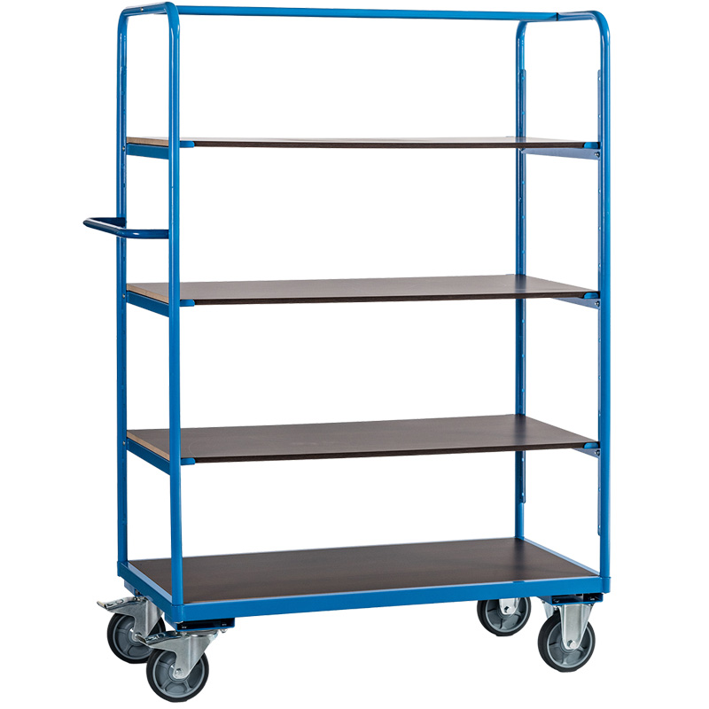 Carucior industrial inalt, 4 polite, capacitate 500 kg, RUNNER BIG 4AC