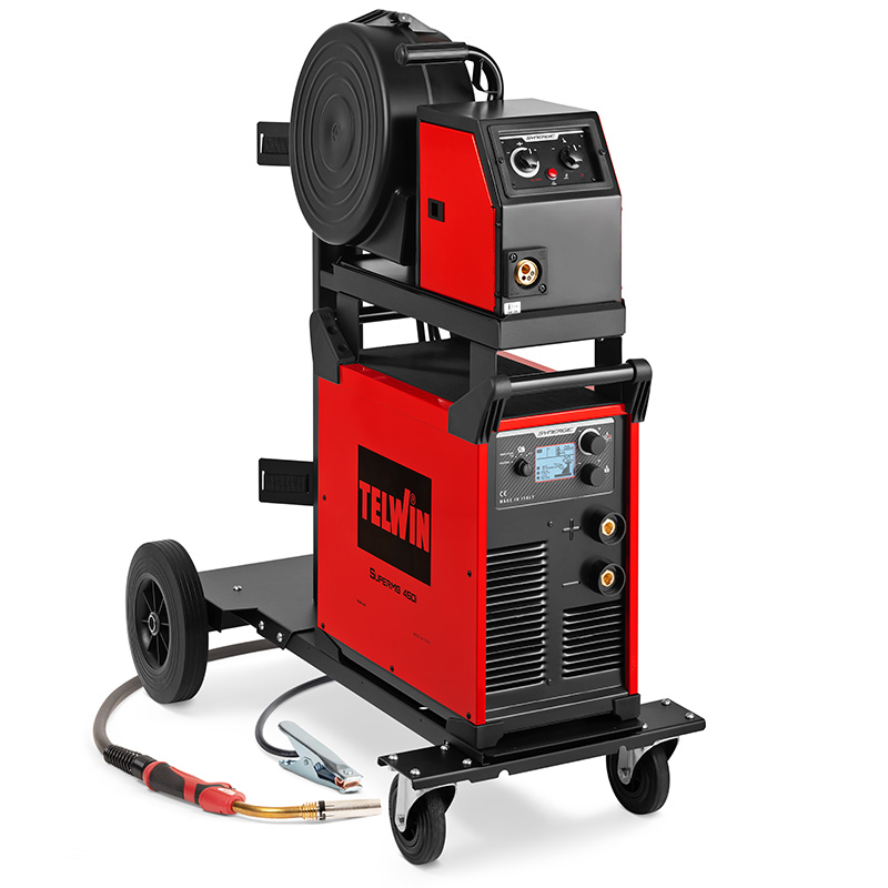 Aparat de sudura multiproces MIG/MAG SUPERMIG450i, carucior, Telwin