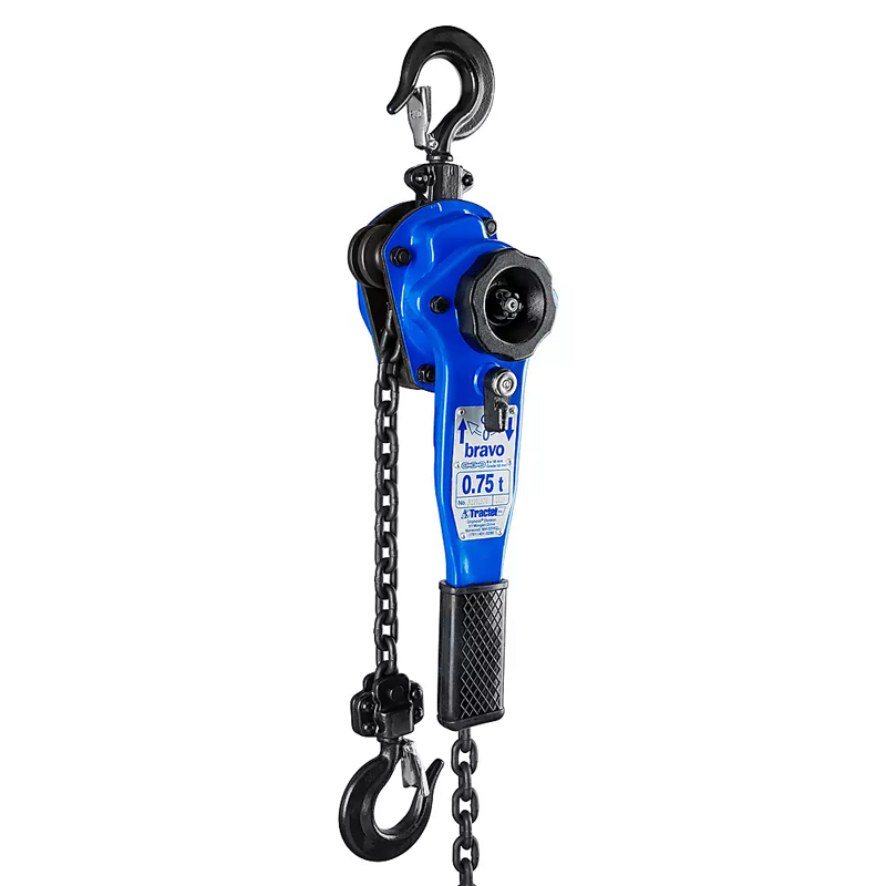 Palan cu lant si levier profesional Tractel BRAVO 0.75t, 1.5 m
