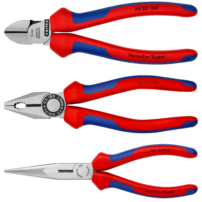 Set 3 clesti pentru montaj, Knipex