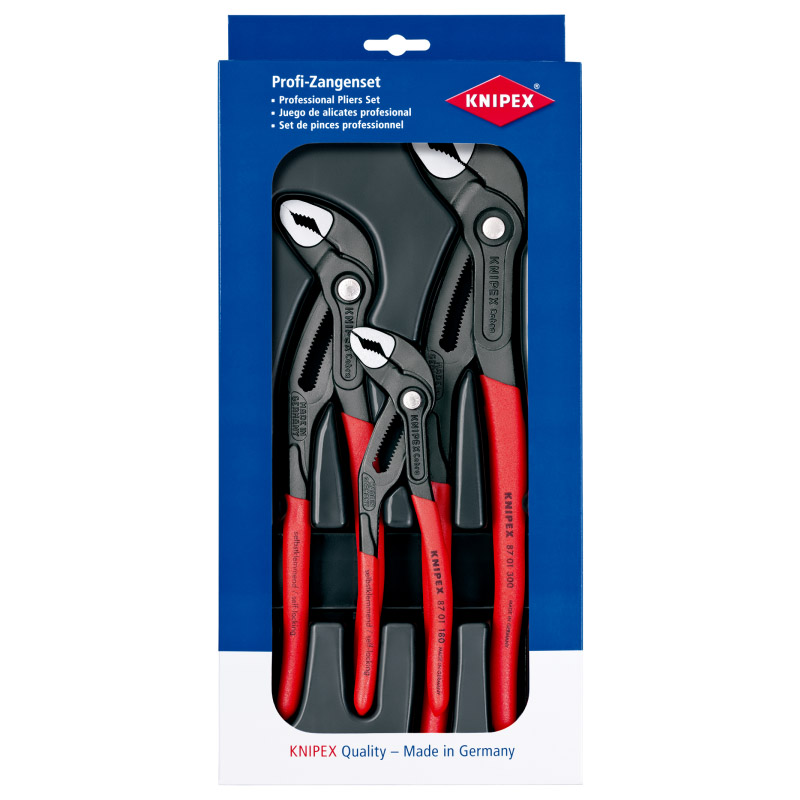 Set 3 clesti pentru instalatori, KNIPEX, Cobra