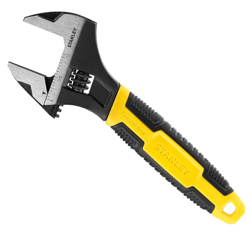 Cheie reglabila (engleza) STANLEY® cu maner bicomponent Control-Grip, 250 mm / 10