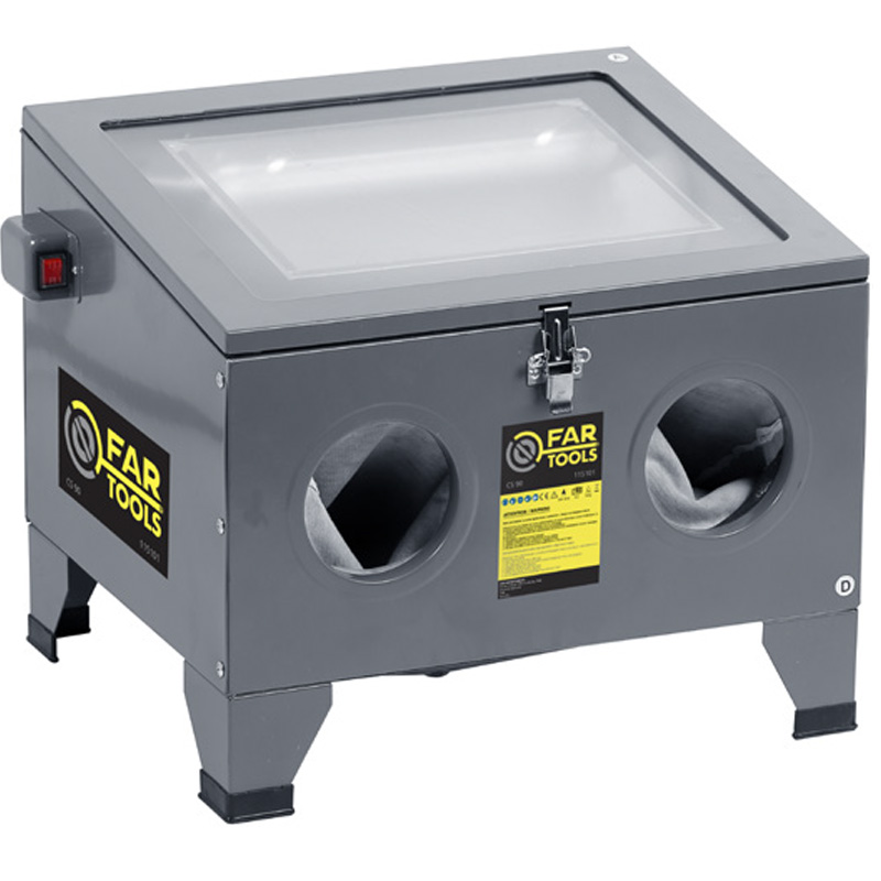 Cabina de sablat 90 l, 250 l/min, iluminare LED, FarTools CS90