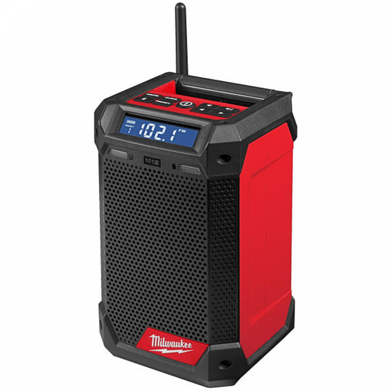 Radio santier cu dubla alimentare 220 V/12V, incarcator incorporat, SOLO, Milwaukee M12 RCDAB+0