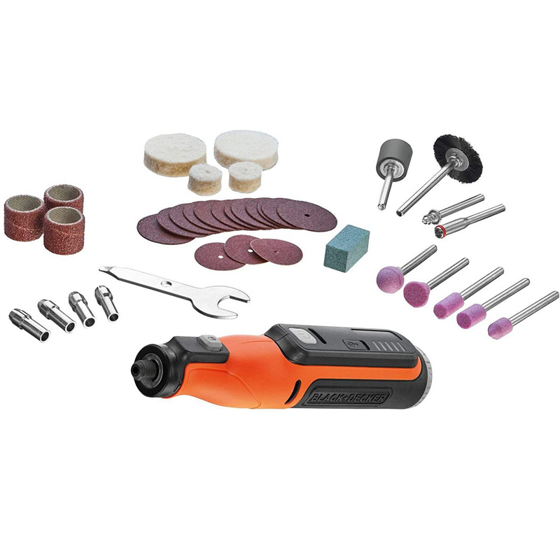 Minifreza cu acumulator 7.2 V, cu accesorii, Black&Decker tip BCRT8I-XJ