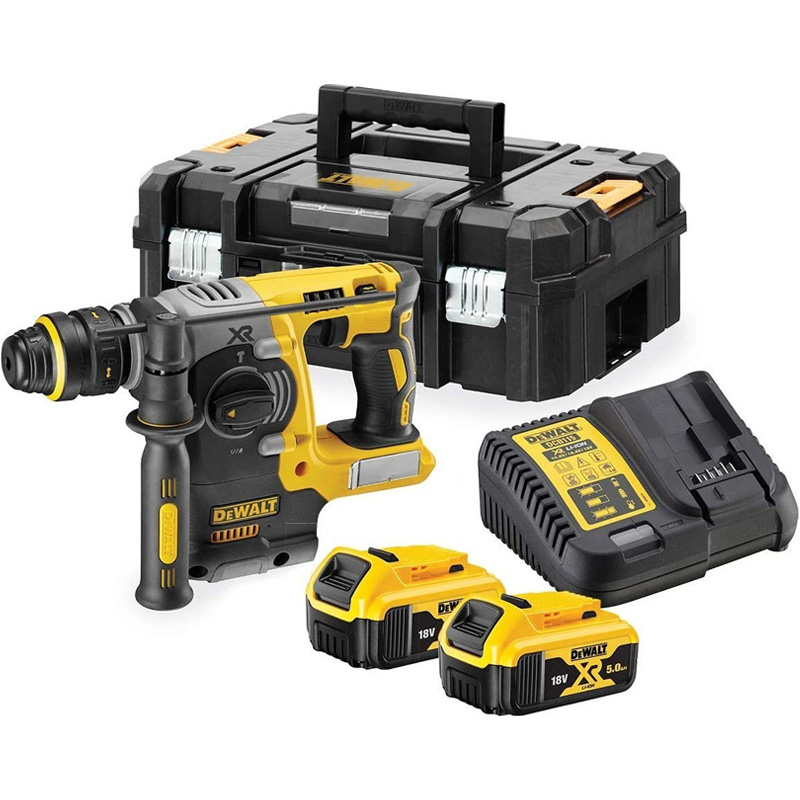 Ciocan rotopercutor SDS-plus, 3 moduri de lucru, 18V XR Li-Ion, 1 x 5.0Ah, brushless, DeWalt DCH273P2T-QW