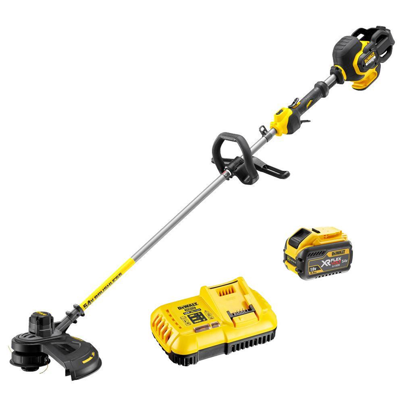 Motocoasa (trimmer) cu acumulator 54V(3Ah)/18V(9Ah), Dewalt, tip DCM571X1-QW