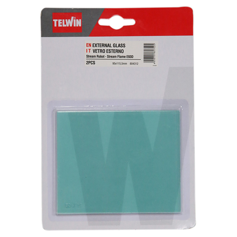 Set 2 sticle protectie externa masca de sudura, 95x115.5mm, TELWIN