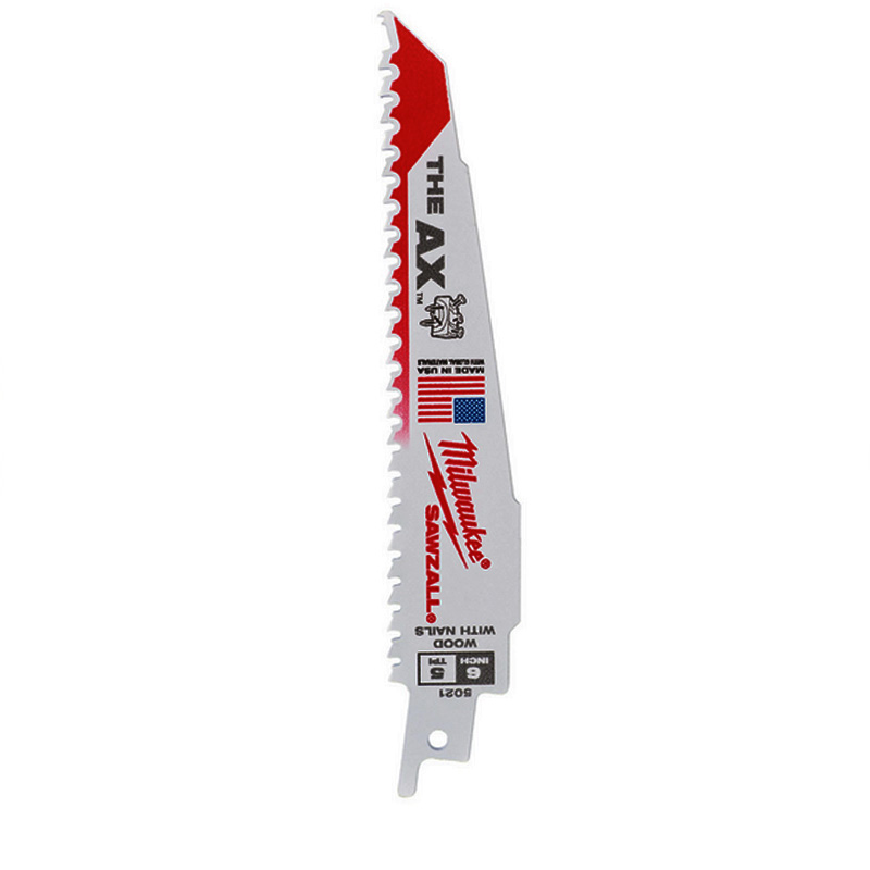 Set 5 panze pentru debitat lemn, pentru fierastraie sabie, 300 mm, Bimetal Co, Milwaukee tip AX 300